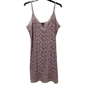 Soma Cool Nights Lace Trim Chemise Size Medium